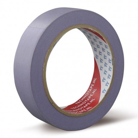 Afplaktape paars Washi low-tack rol 50mtr