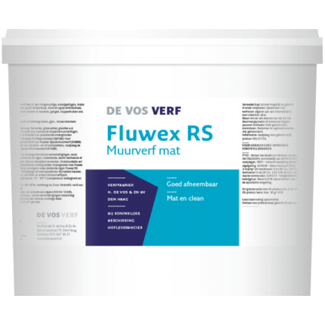 De Vos Fluwex RS MATTE extreem reinigbare muurverf 