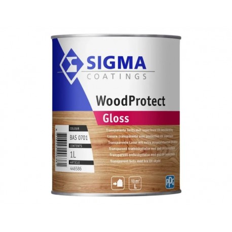 Sigma hoogglans beits transparant WoodProtect Gloss