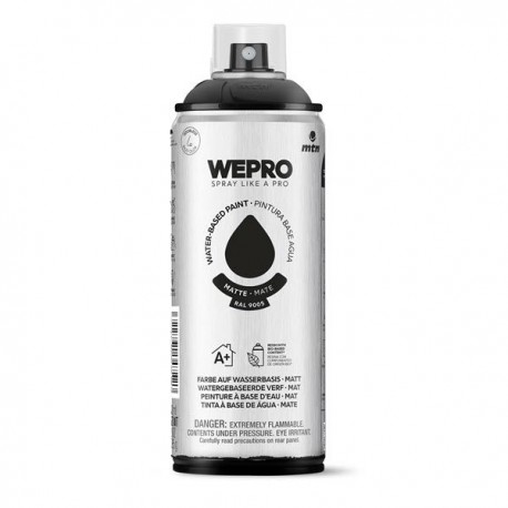 WEPRO watergedragen lak mat spuitbus 400ml