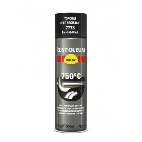 Rustoleum 7778 HARD HAT hittebestendige coating 750°C spuitbus 500ml