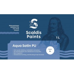 Scaldis Paints Aqua Satin PU watergedragen krasvaste lak zijdeglans