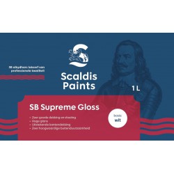 Scaldis Paints SB Supreme Gloss oplosmiddelhoudende hoogglans aflakverf voor buiten