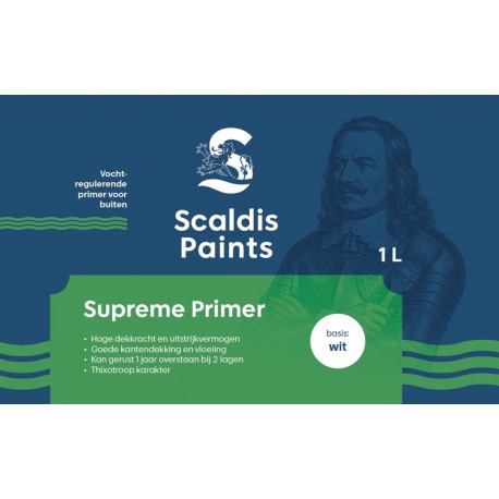 Scaldis Paints Supreme primer oplosmiddelhoudende grondverf voor buiten