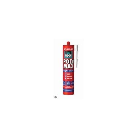 Lijmkit Bison Polymax Hi Tack Express koker 425 gr.WIT