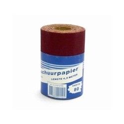 Rol schuurpapier bruin 95 mm x 4,5 mtr