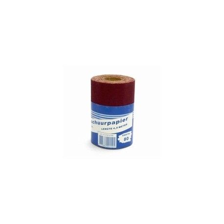 Rol schuurpapier bruin 95 mm x 4,5 mtr